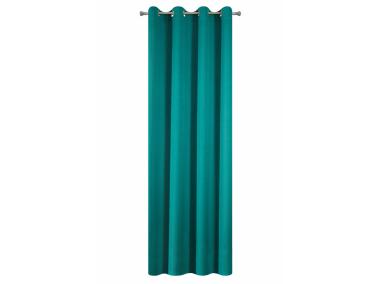 Zdjęcie: Zasłona Dakota 140x250 cm turkusowa na przelotkach EUROFIRANY