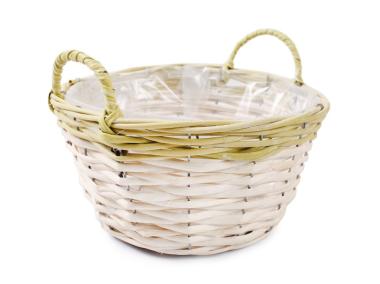 Zdjęcie: Osłonka wiklinowa z uchwytami 26x26x13/19 cm TIN TOURS