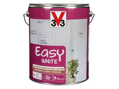 Zdjęcie: Farba do ścian i sufitów Easy White biała matowa 5 L V33