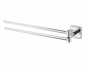 Wieszak dwuramienny Forte 2-way fix chrom BISK