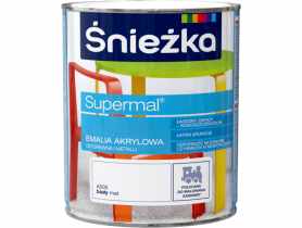 Emalia Supermal Em akryl A500 biały mat 0,8L ŚNIEŻKA