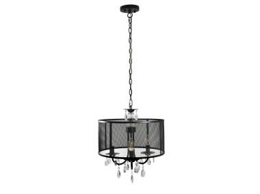 Zdjęcie: Lampa sufitowa Bresso 3xE14 czarna mat okragła IL MIO
