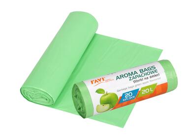 Zdjęcie: Worki na śmieci Aroma Bags zielone jabłuszko 20 L - 20 szt. SIMPLE SOLUTIONS