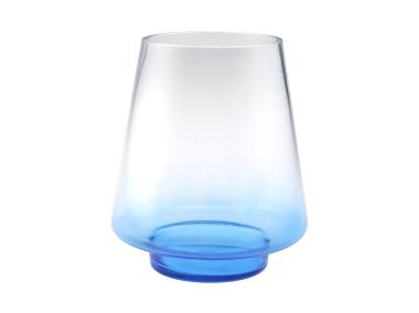 Zdjęcie: Wazon szklany Ingrid blue, h 20 cm DECOR