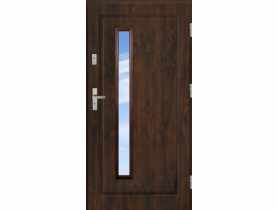 Drzwi zewnętrzne stalowo-drewniane Disting Mario 04B Orzech 100 cm prawe KR CENTER