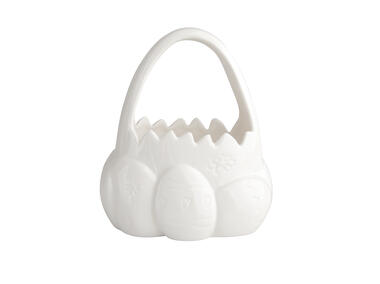 Zdjęcie: Koszyczek porcelanowy ozdobny 13x9,5x15 cm ALTOMDESIGN