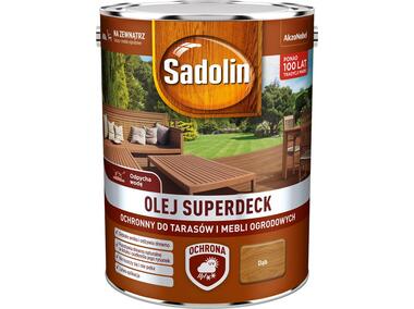 Olej do drewna 5 L dąb Superdeck SADOLIN