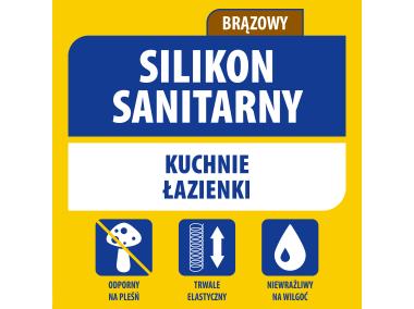 Zdjęcie: Silikon sanitarny 280 ml brązowy SOUDAL
