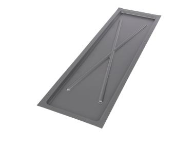 Zdjęcie: Tacka srebrna wąska 75x22,5 cm do suszarki 2-Poziomowej 80 cm ALTOMDESIGN
