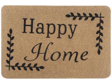 Zdjęcie: Wycieraczka Flock 40x60 cm happy home brązowy MULTI-DECOR