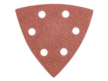 Zdjęcie: Papier ścierny delta na rzep 93 x 93 mm K 80, 5 sztuk z otworami GRAPHITE
