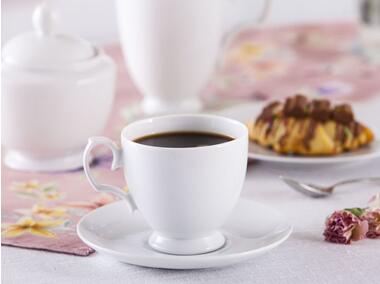Zdjęcie: Filiżanka Mariapaula biała 220 ml, spodek 15 cm w opasce  ALTOMDESIGN