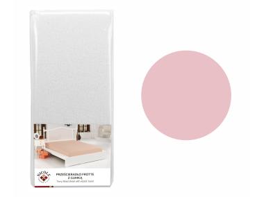 Zdjęcie: Prześcieradło frotte z gumką 200x200x30 cm powder pink RAVI