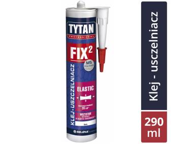 Klej montażowy biały FIX2 Elastic 290 ml TYTAN PROFESSIONAL