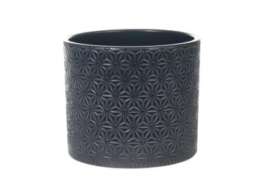 Zdjęcie: Osłonka doniczkowa Cylinder 415 granit lazur 15 cm CERMAX
