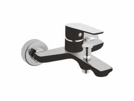 Bateria wannowa Dokos czarny/chrom INVENA