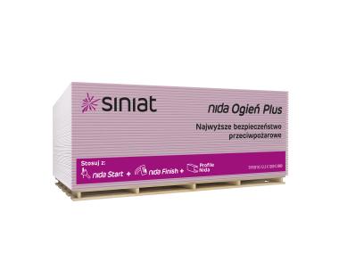 Płyta g-k 15x1200x2600 mm Nida Ogień Plus GKF SINIAT
