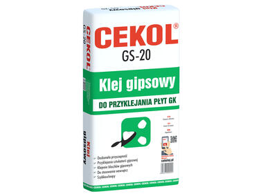 Zdjęcie: Klej gipsowy GS-20 - 20 kg CEKOL