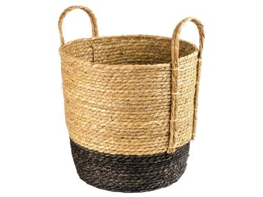 Zdjęcie: Kosz pleciony z uszami czarny L 31cm DIRECT HG