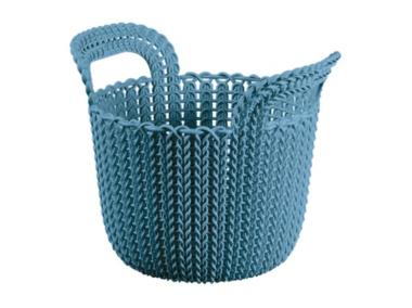 Zdjęcie: Koszyk Knit XS okragły niebieski CURVER
