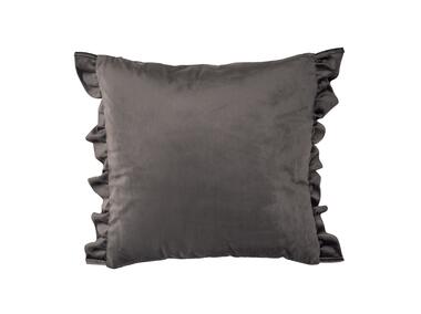 Zdjęcie: Poszewka welwetowa z falbanami rossie szary 45x45 CHIC HOME