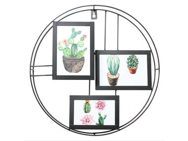 Zdjęcie: Ramka na zdjęcia Ciro 40x40 cm metal czarna UNIGLOB