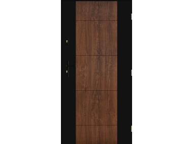 Zdjęcie: Drzwi zewnętrzne Libra orzech 80 prawe kpl PANTOR