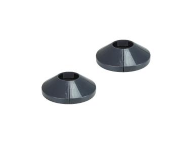 Zdjęcie: Rozetka 18 mm grafit, 2 sztuki TYCNER