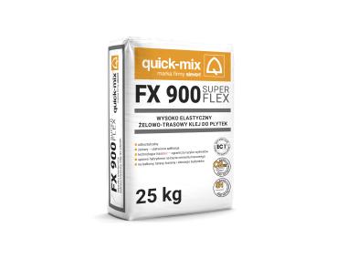 Zdjęcie: Klej do płytek 25 kg FX 900 Super Flex wysokoelastyczny żelowo-trasowy QUICK-MIX