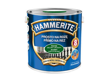 Zdjęcie: Farba do metalu 2,5 L zielony liściasty połysk HAMMERITE