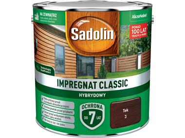 Zdjęcie: Impregnat ochronno-dekoracyjny hybrydowy Classic 2,5 L teak SADOLIN