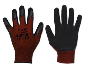 Rękawice ochronne Flash Grip Red lateks, rozmiar 6 BRADAS