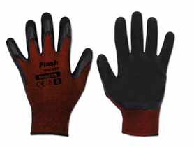 Rękawice ochronne Flash Grip Red lateks, rozmiar 6 BRADAS
