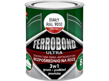Zdjęcie: Farba antykorozyjna Ferrobond Ultra połysk biały 0,7L JURGA