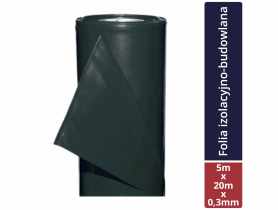 Folia izolacyjno-budowlana czarna 5x20 m - 0,3 mm TYTAN PROFESSIONAL