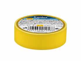 Taśma elektroizolacyjna żólta 20 mb - 19 mm KANLUX