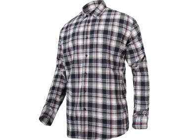 Zdjęcie: Koszula flanelowa szaro-czarna, 170g/m2, S, CE, LAHTI PRO