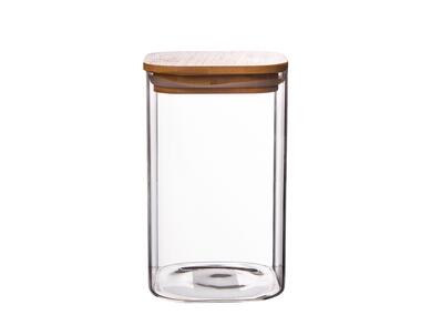 Zdjęcie: Pojemnik Borosilikat 1150 ml z pokrywką bambusową ALTOMDESIGN