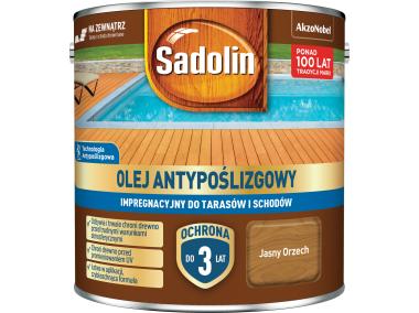 Zdjęcie: Olej antypoślizgowy impregnacyjny Jasny orzech 4,5L SADOLIN