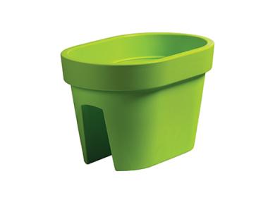 Zdjęcie: Donica Lofly Railing limonka 27 cm PROSPERPLAST