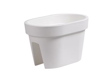 Zdjęcie: Donica Lofly Railing biały 27 cm PROSPERPLAST
