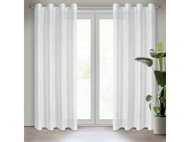 Zdjęcie: Firana gotowa SIBEL 140x250 cm biały (326709) EUROFIRANY