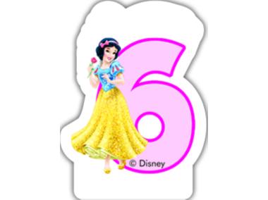 Zdjęcie: Świeczka urodzinowa Princes&Animals 6 DISNEY