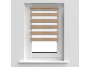 Zdjęcie: Roleta 54x140 cm Zebra I ciemny brąz DECODESIGN