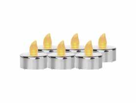 Świeczki tealight srebrne CR2032, vintage EMOS