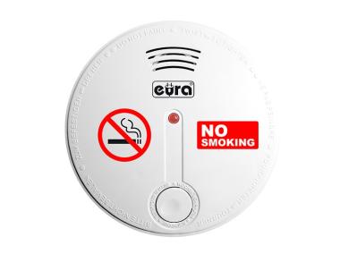 Sygnalizator dymu papierosowego SD-20B8 zasilanie bateryjne czujnik foto-optyczny EURA-TECH