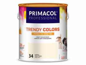 Farba Trendy Colors 2,5 L waniliowy 34 PRIMACOL PROFESSIONAL