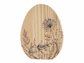 Figurka drewniana jajko 16x1,5x20 cm dekor Serenity ALTOMDESIGN