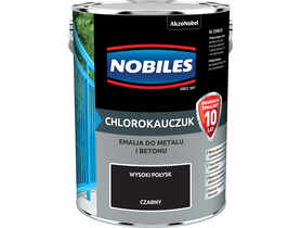Farba emalia chlorokauczukowa 5 L czarny NOBILES