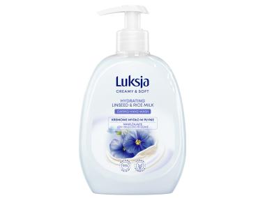 Zdjęcie: Mydło w płynie Creamy & Soft len i mleczko ryżowe 0,5 L LUKSJA